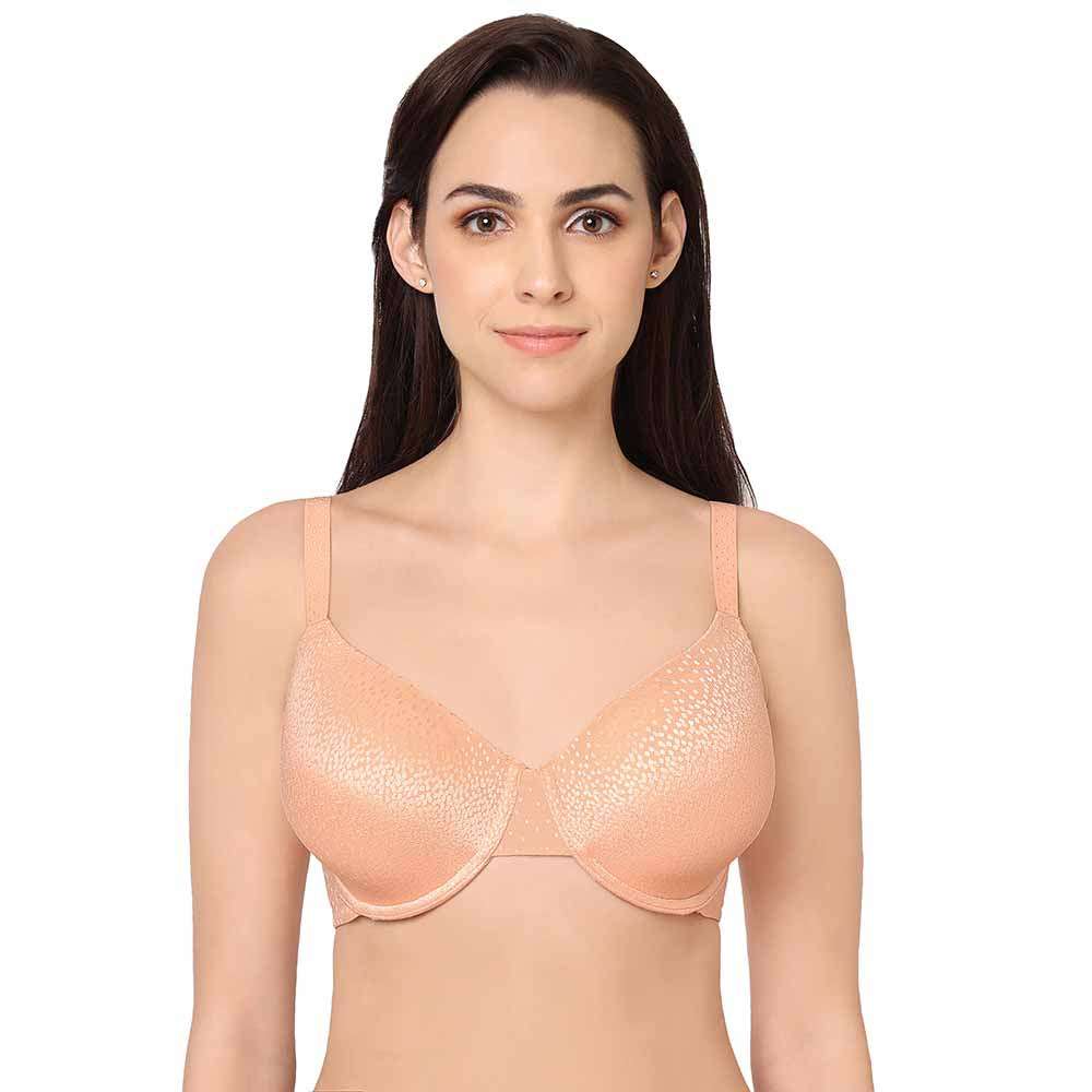 Buy Back Appeal Contour Padded Wired Full Cup Everyday Wear Plus Size Full  Support Bra - Peach Online