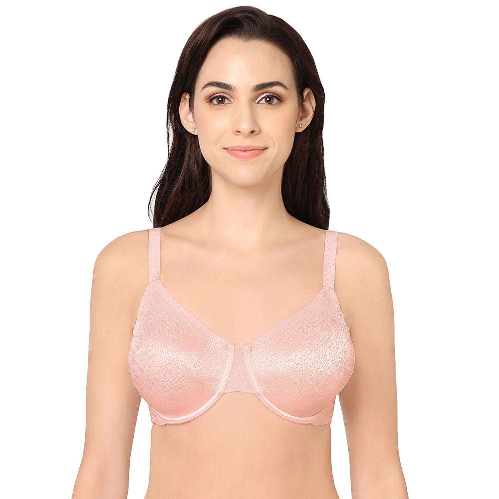 Buy Non-Padded Non-Wired Full Cup Everyday Bra in Peach Colour