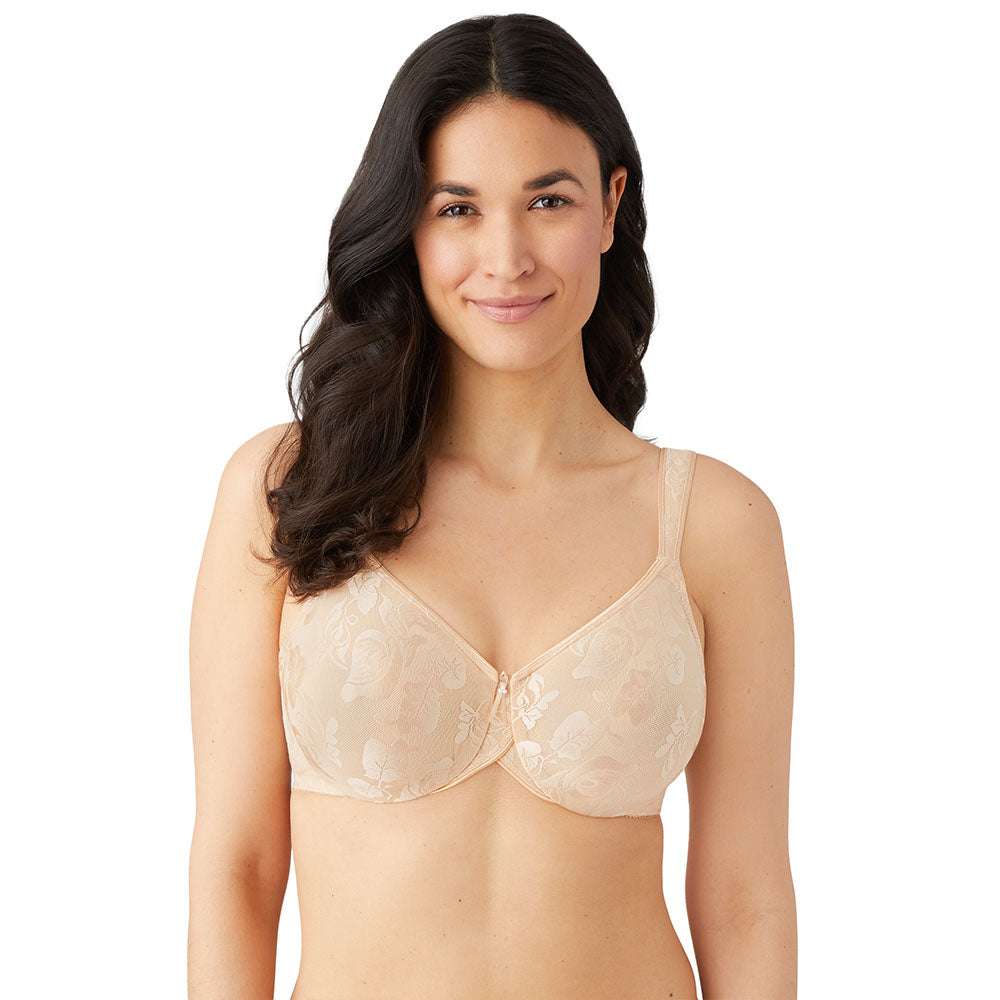 Awareness Non Padded Wired Full Coverage Full Support Plus Size Bra - Beige