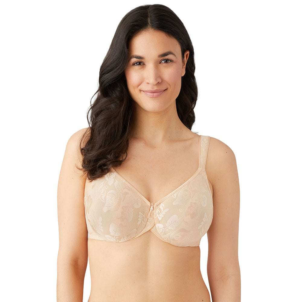 Awareness Non Padded Wired Full Coverage Full Support Plus Size Bra - Beige
