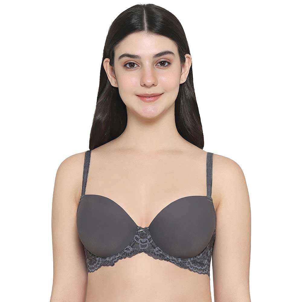 Buy online Grey Lightly Padded Balconette Bra from lingerie for Women by  Mod & Shy for ₹939 at 41% off