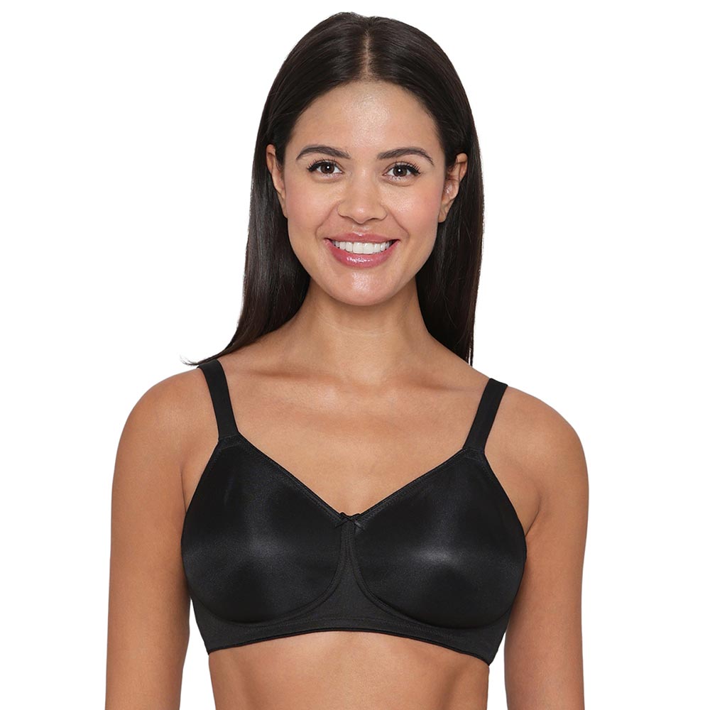Pixie 2.0 Non Padded Non-Wired Full Cup Everyday Wear Plus Size Full Support Minimizer Bra - Black