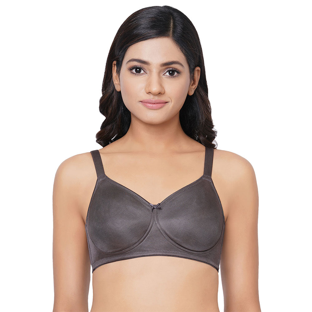 Pixie Non Padded Non Wired Full Cup Everyday Wear Plus Size Full Support Minimizer Bra - Dark Grey