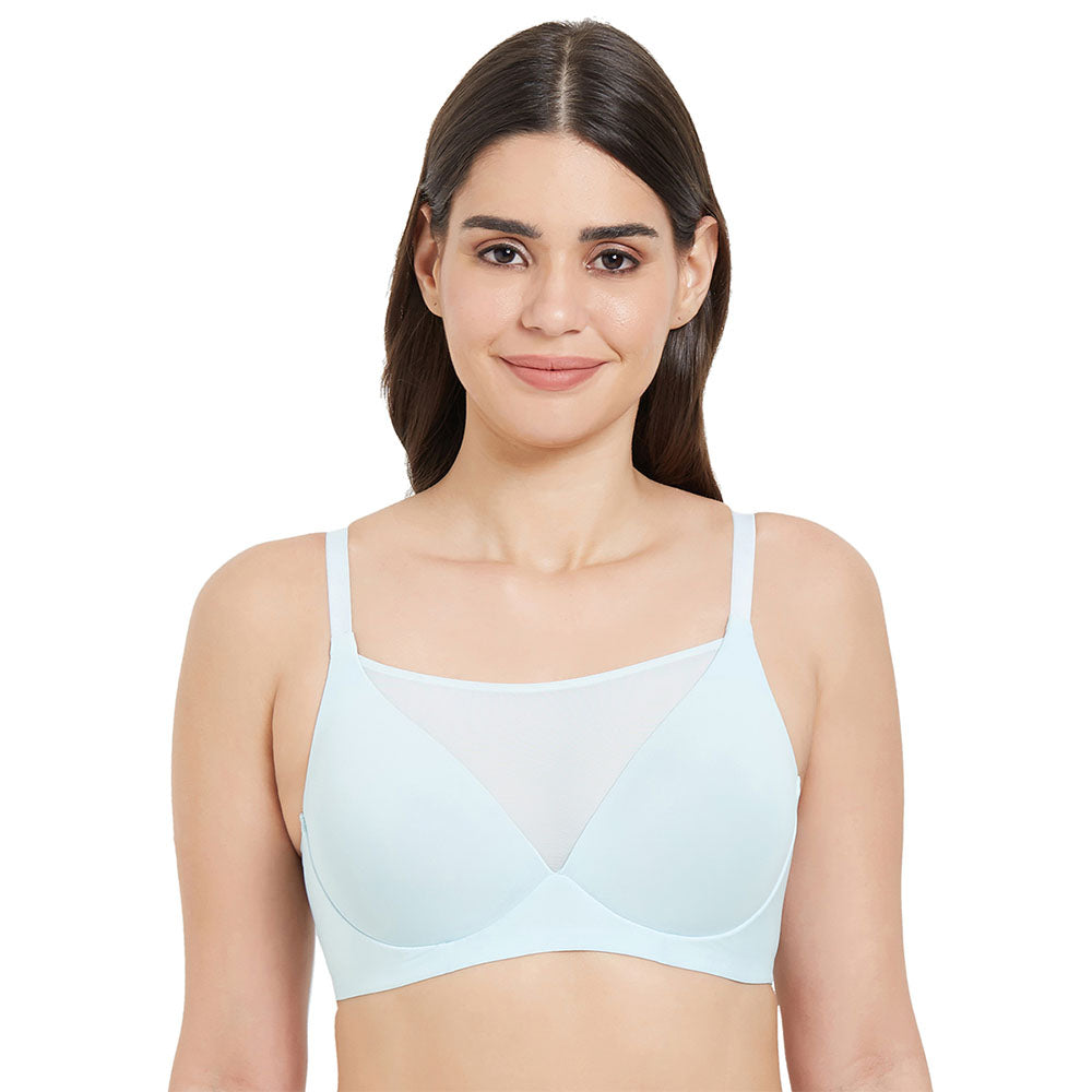 Buy Lively Padded Non Wired Full Cup Everyday Wear Full coverage T Shirt Bra Sky Blue Online Wacoal India