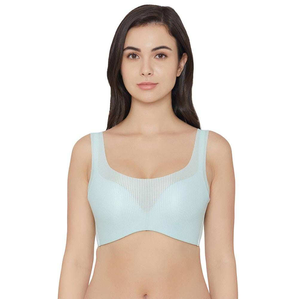 Aura Padded Non-wired 3/4th Cup Everyday Wear Full coverage Bra - Mint Green