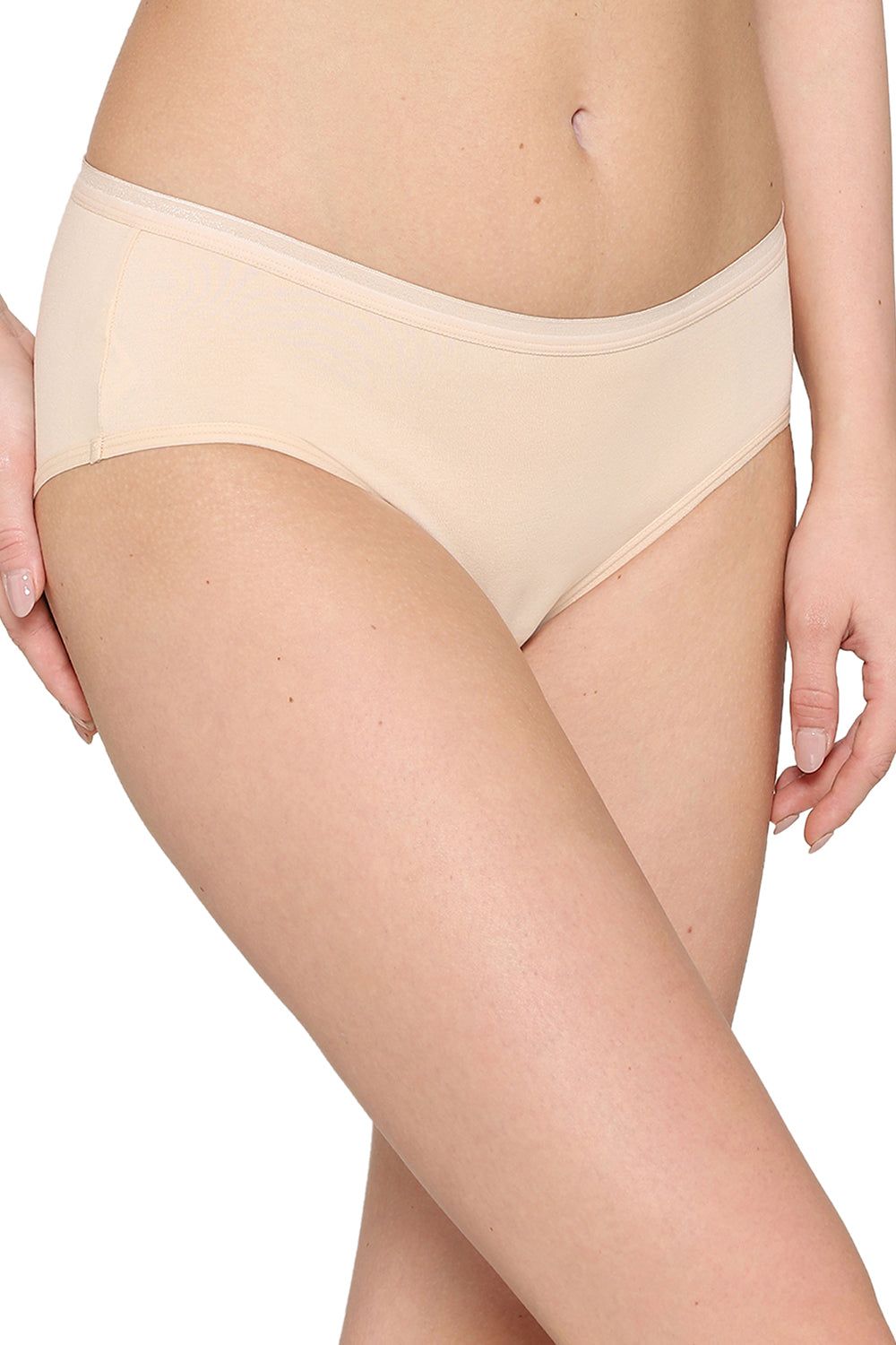 Cotton Mid Waist Medium Coverage Everyday Wear Pack of 3 Hipster Panty