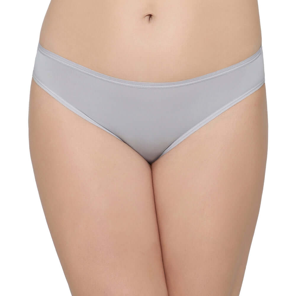 Quick Dry Low Waist Medium Coverage Everyday Wear Pack of 3 Bikini Panty