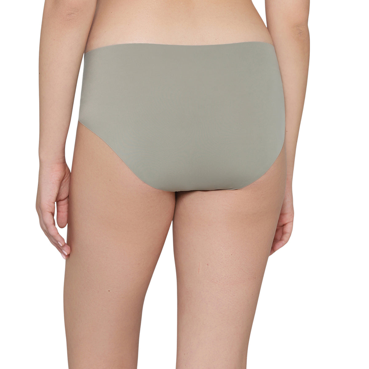 Invisible Comfort Mid-Waist Full Coverage Seamless Everyday wear Hipster Panty-Olive