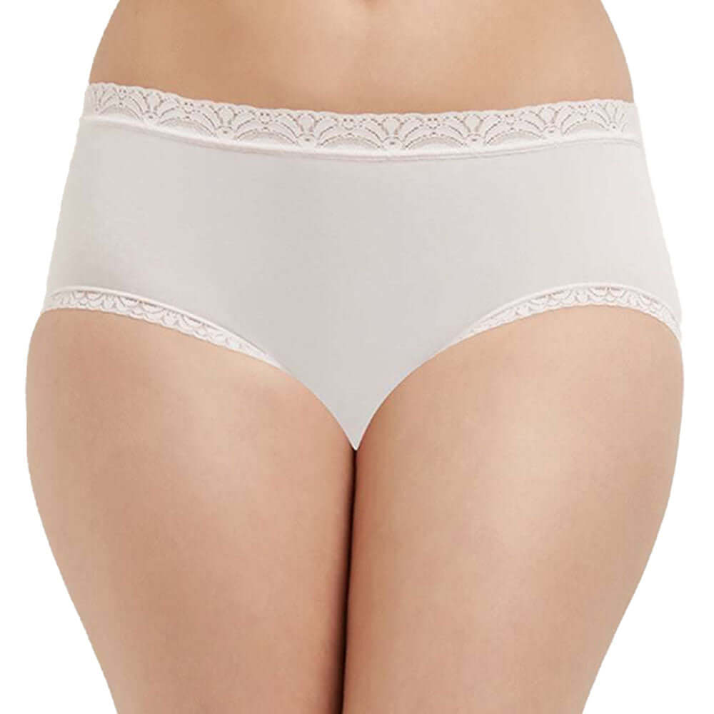 Feel Free Mid Waist Full Coverage Everyday Wear Brief Panty - Light Pink