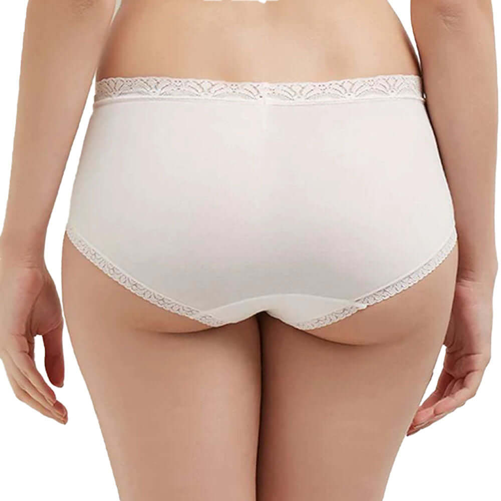Feel Free Mid Waist Full Coverage Everyday Wear Brief Panty - Light Pink