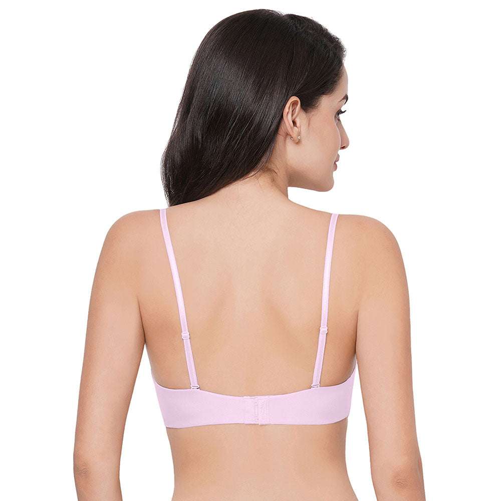 Basic Mold  Padded Non-wired  3/4th Cup Everyday Wear Seamless T-Shirt Bra - Mauve