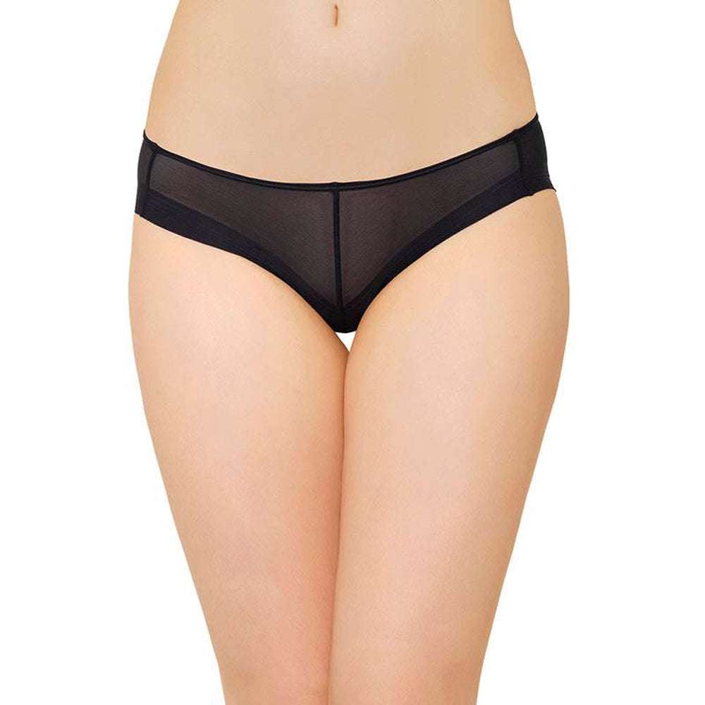 Buy Feel Free Low Waist Low Coverage Bikini Seamless Panty - Black Online