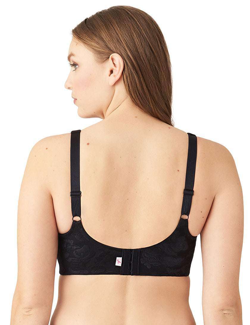 Awareness Non Padded Non-Wired Full Cup Comfort Strap Everyday Wear Plus Size Full Support Bra - Black