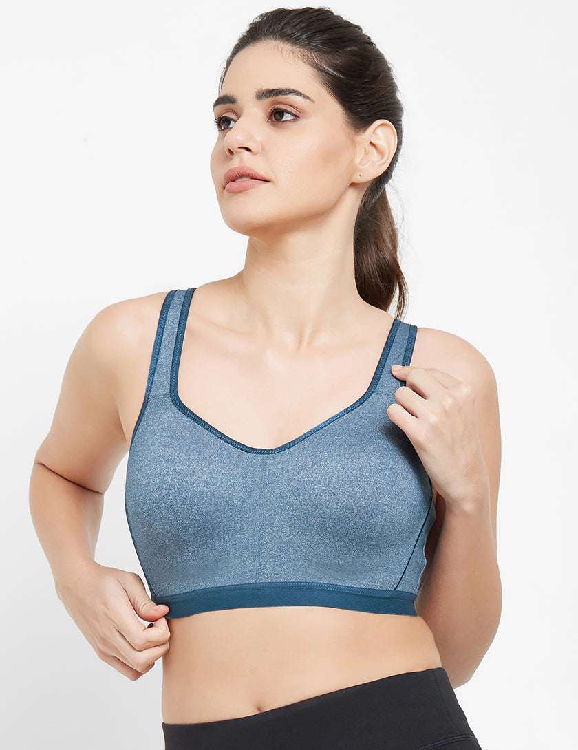 Wacoal Sport Padded Wired Full Coverage Sports Bra Blue