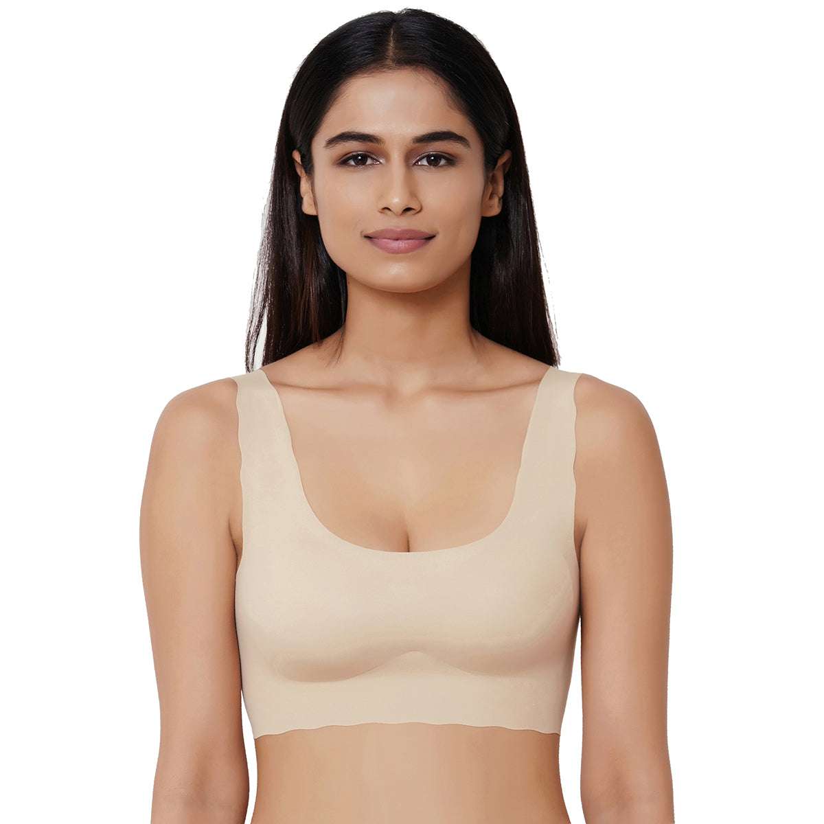 Buy Gococi Padded Non Wired Full Coverage Seamless T-Shirt Bra-Brown Online
