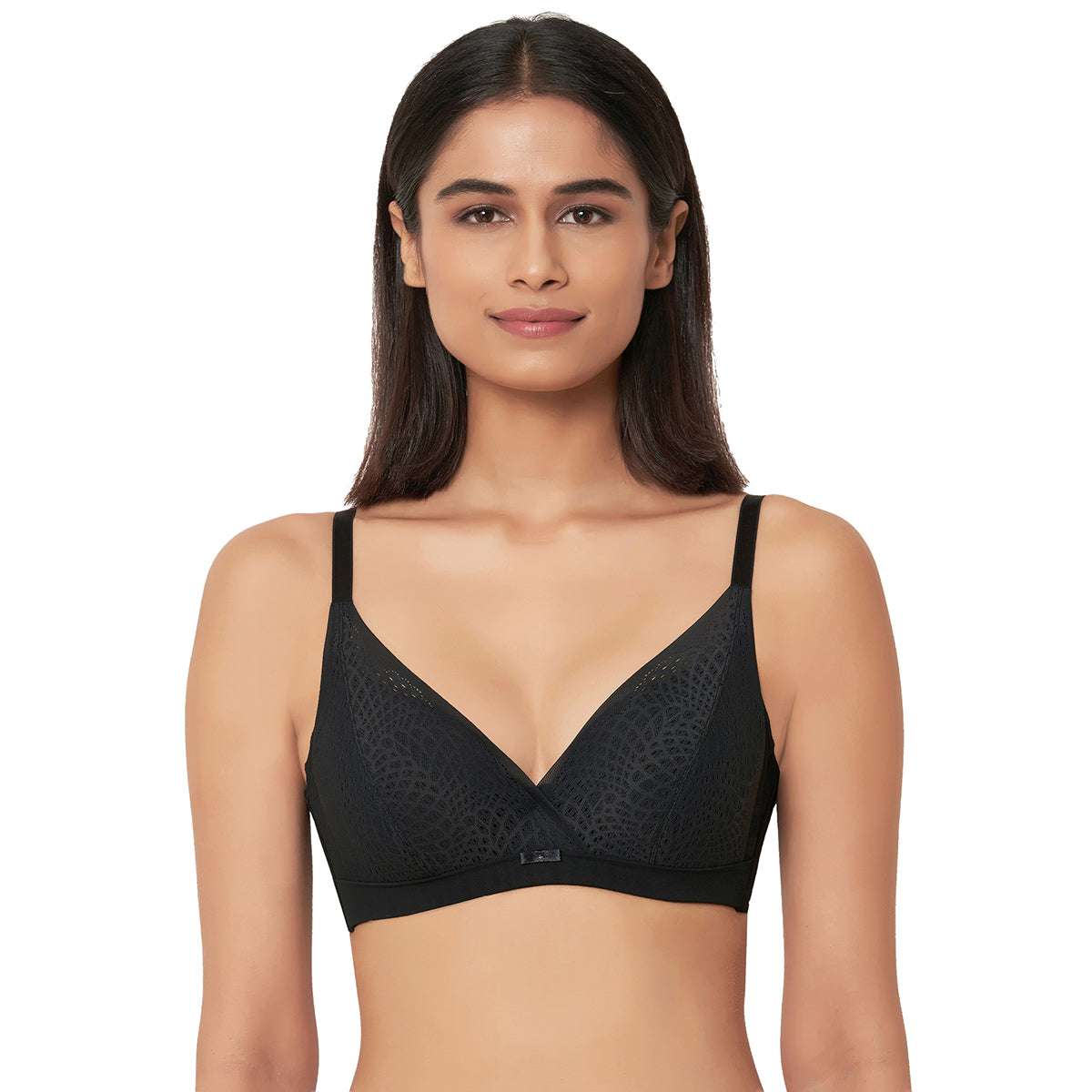 Buy Forma Padded Wired 3/4Th Cup Lace Fashion Bras-Black Online