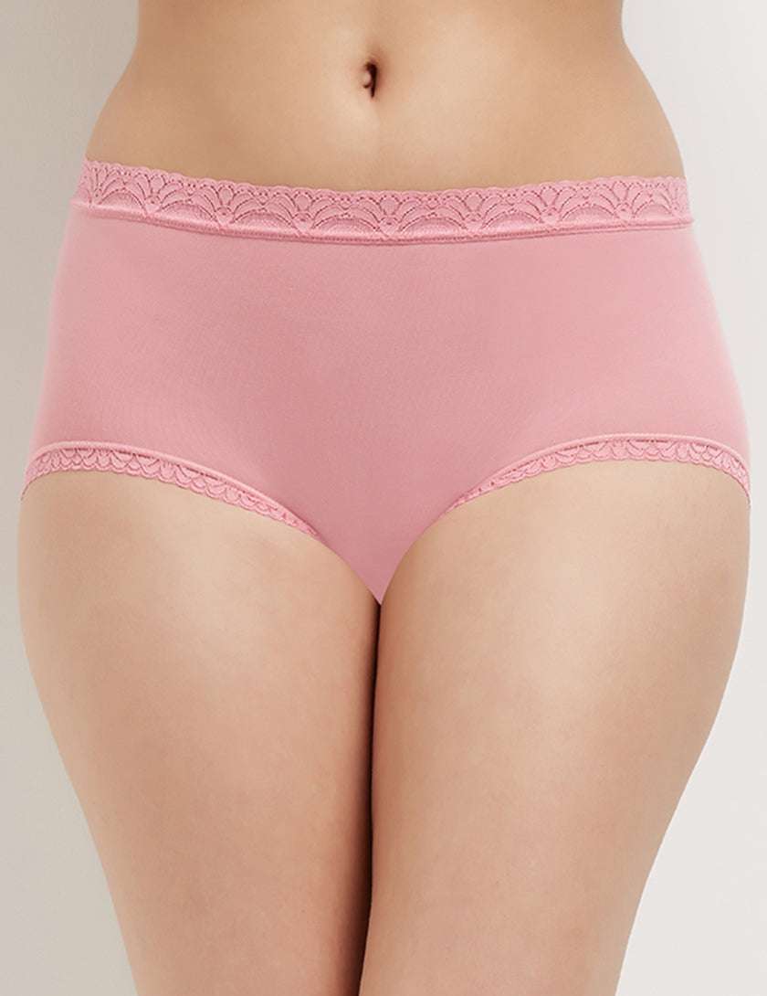 Dear Hip Brief Low Waist Full Coverage Panty - Pink