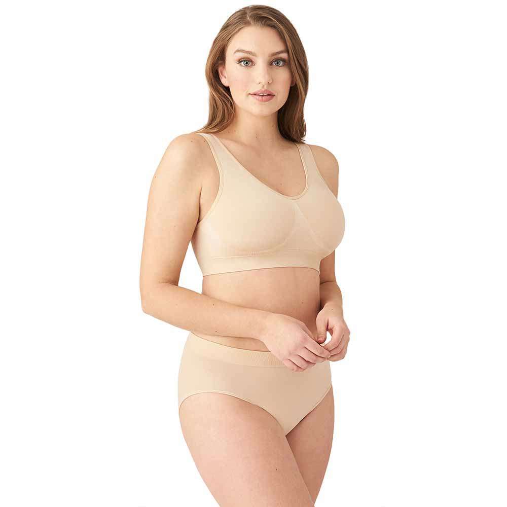 B-Smooth Padded Non-wired Full Cup Everyday Wear Full coverage Bralette - Beige