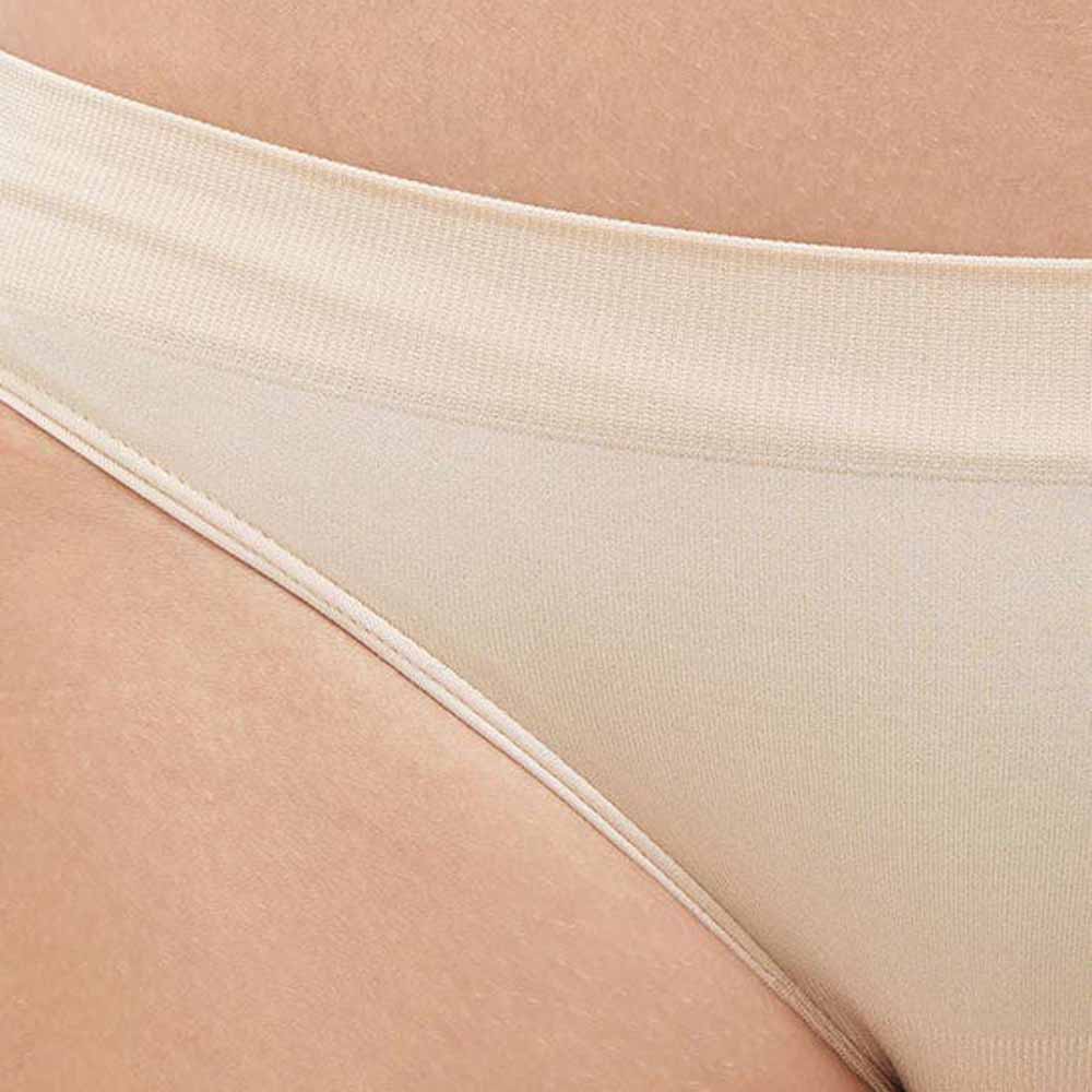 B-Smooth Low Waist Medium Coverage Everyday Wear Seamless Bikini Panty - Beige