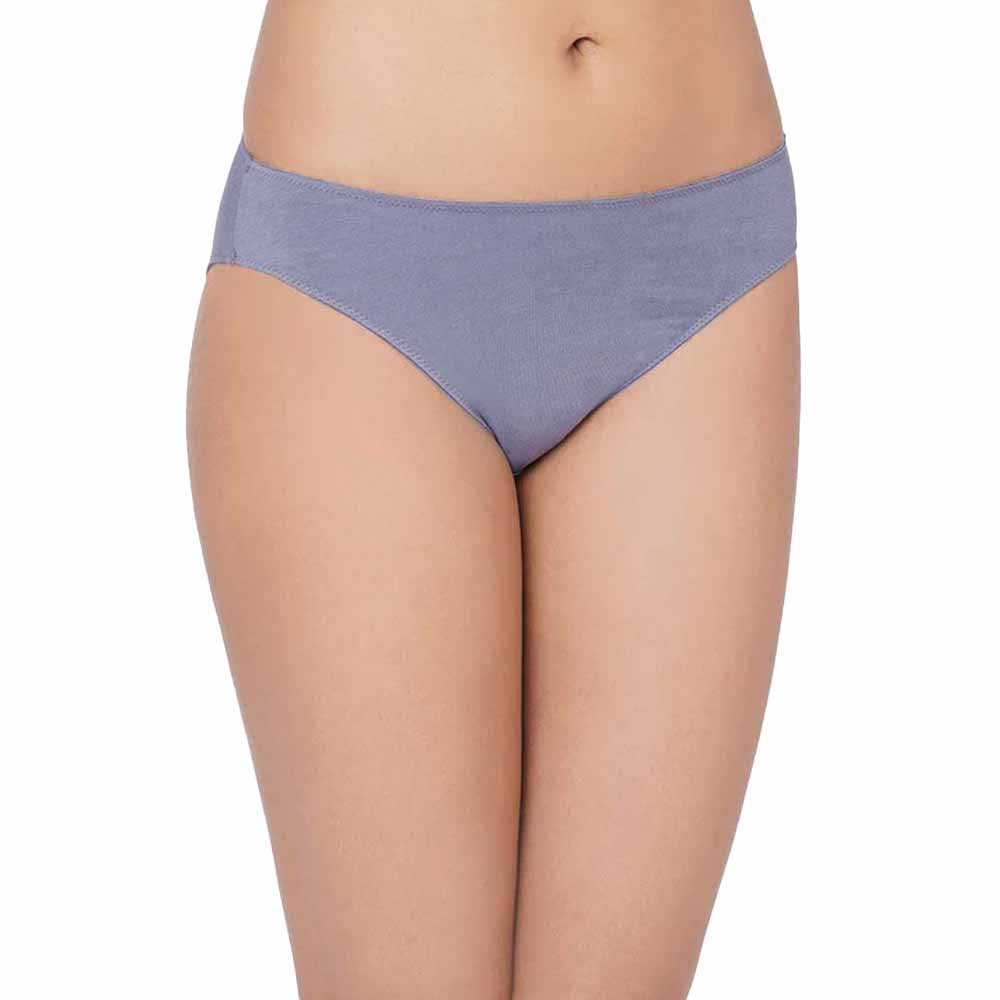 Essentials Low Waist Medium Coverage Everyday Wear Bikini Panty - Blue