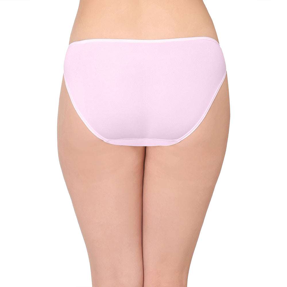 Basic Mold Low Waist Low Coverage Everyday Wear Bikini Panty - Mauve
