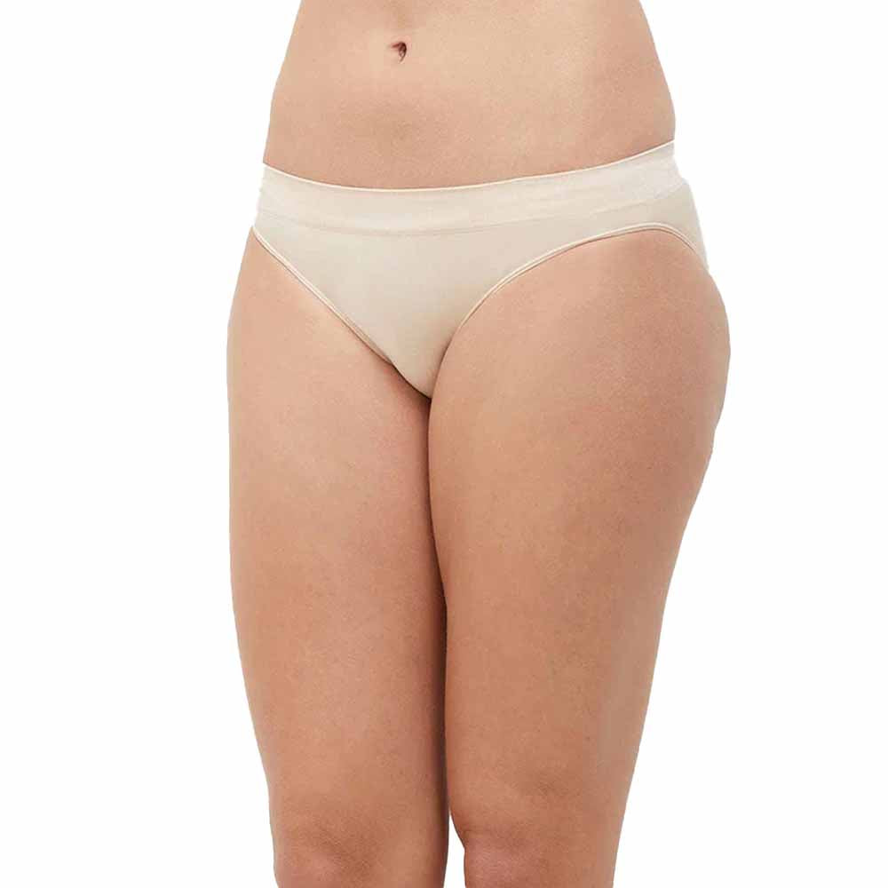B-Smooth Low Waist Medium Coverage Everyday Wear Seamless Bikini Panty - Beige