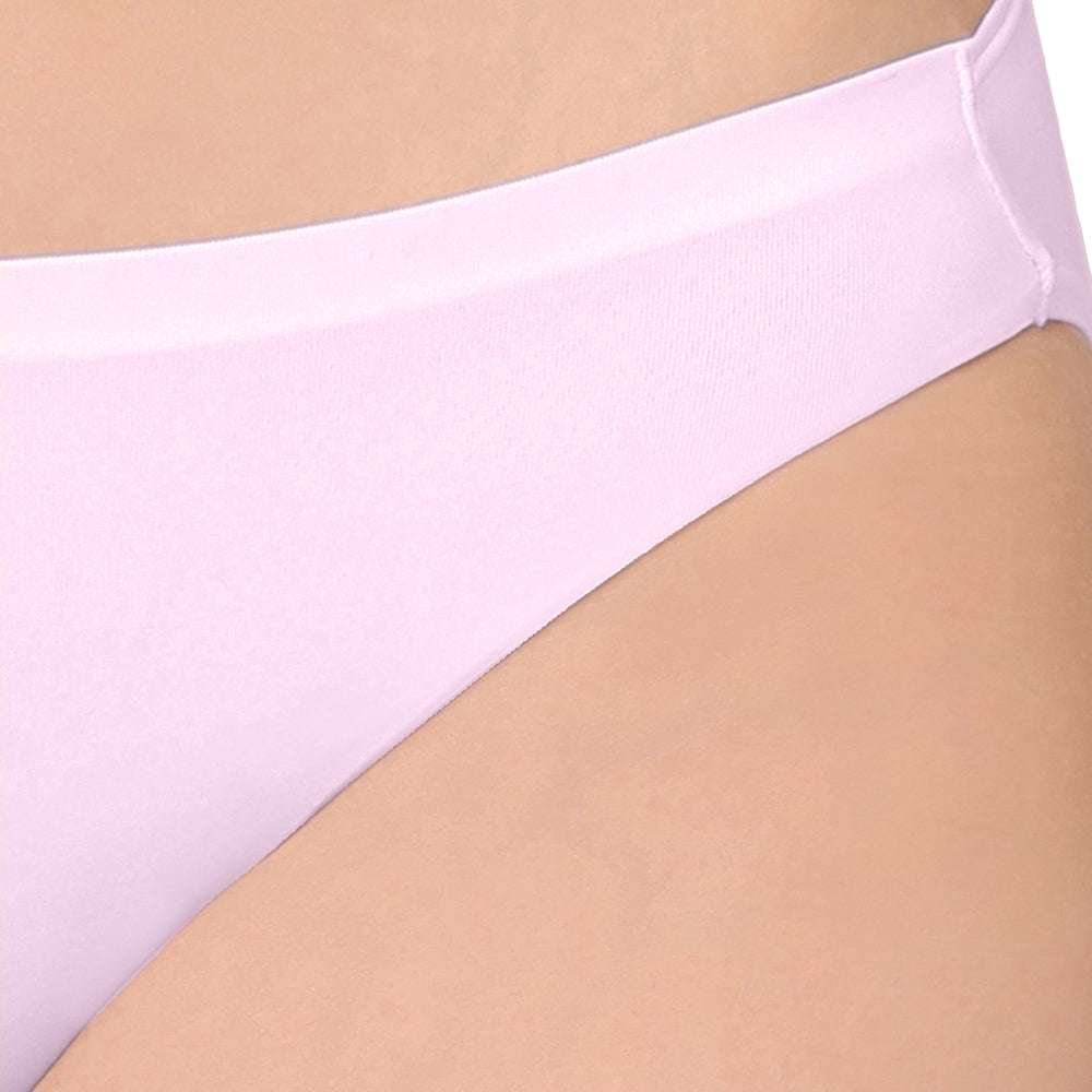 Basic Mold Low Waist Low Coverage Everyday Wear Bikini Panty - Mauve