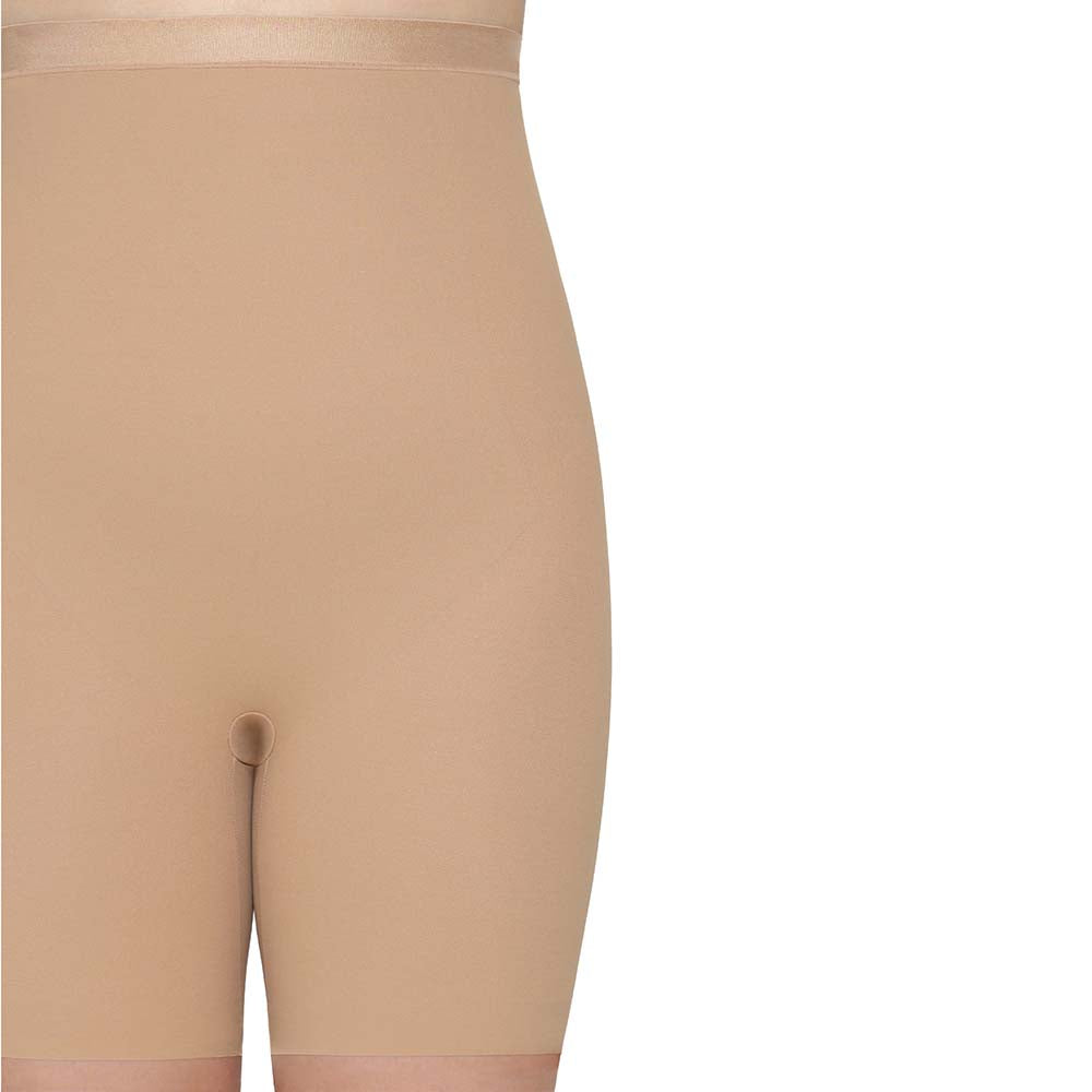 Shape Revelation High Waist Full Coverage Firm Control Seamless Thigh Shaper - Beige