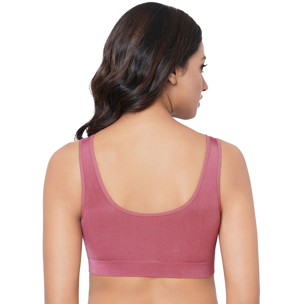 B-Smooth Padded Non-wired Full Cup Everyday Wear Full coverage Bralette - Pink