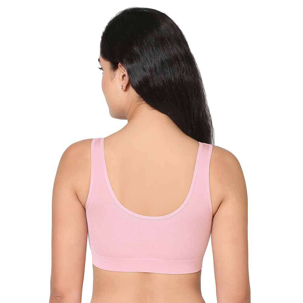 B-Smooth Padded Non-wired Full Cup Everyday Wear Full coverage Bralette - Light Pink