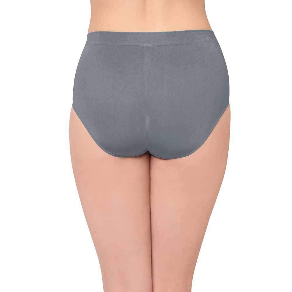 B-Smooth High Waist Full Coverage Solid Hipster Seamless Panty - Beige