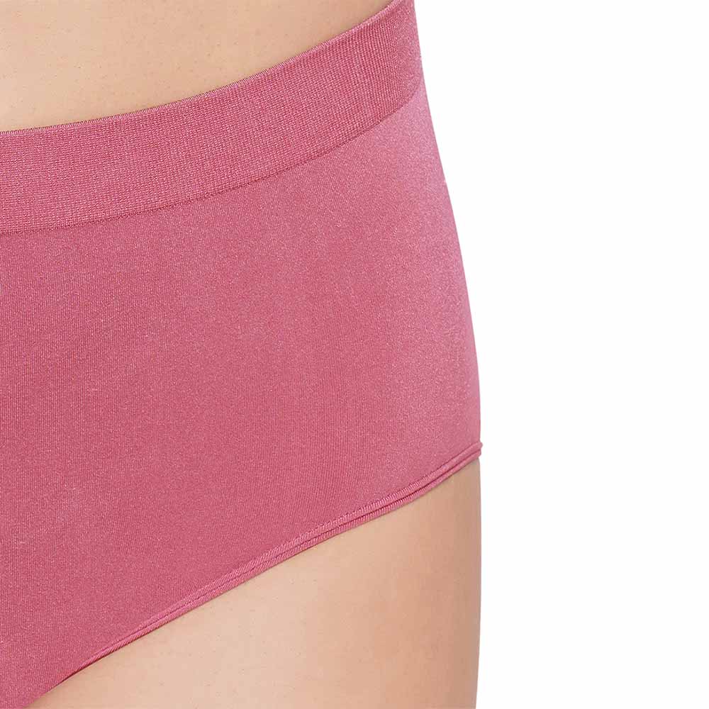 B-Smooth High Waist Full Coverage Everyday Wear Brief Panty - Pink