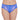 Retro Chic High Waist Full Coverage Everyday Wear Lace Panty - Blue