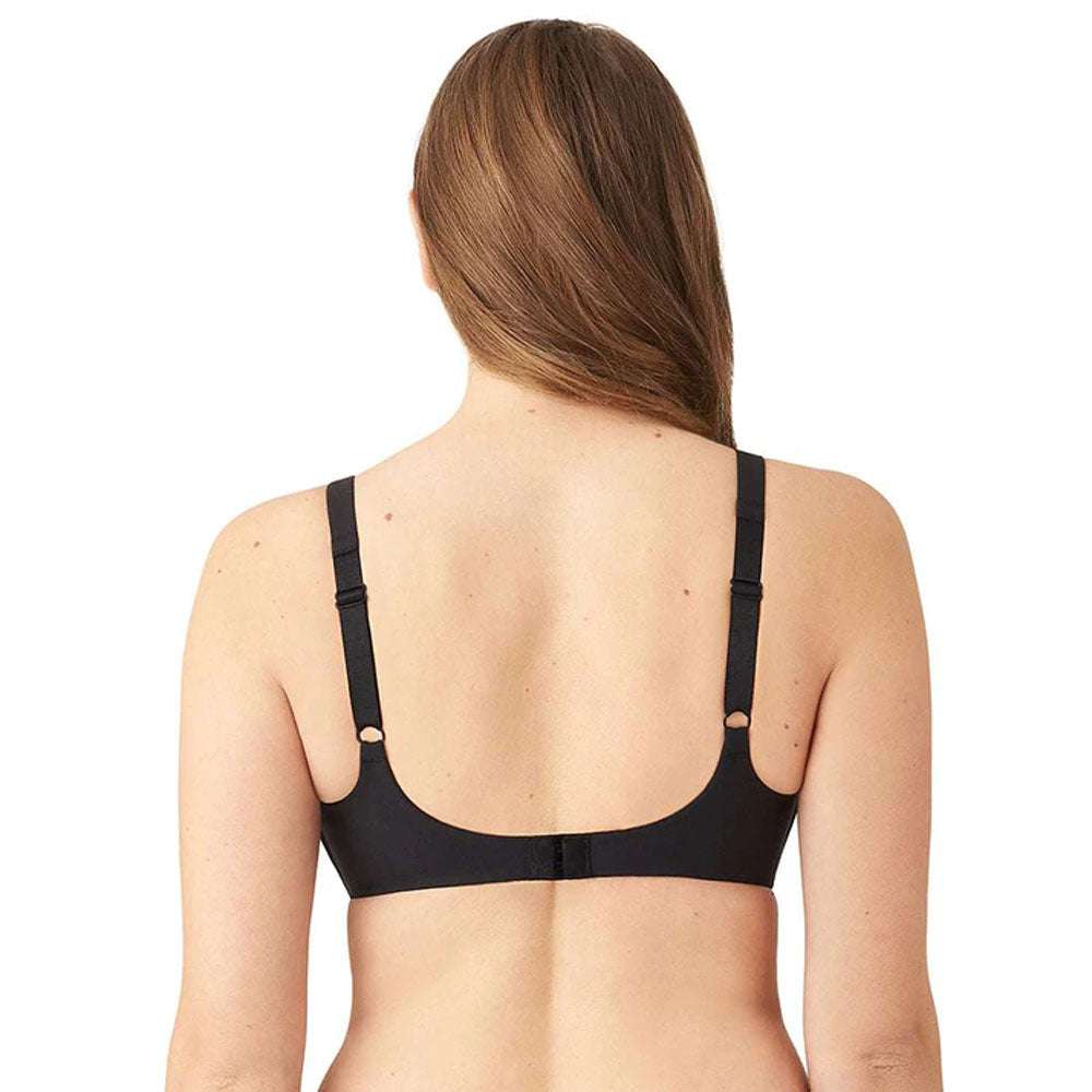 How Perfect Padded Non-wired 3/4th Cup Medium Coverage Seamless T-Shirt Bra - Black