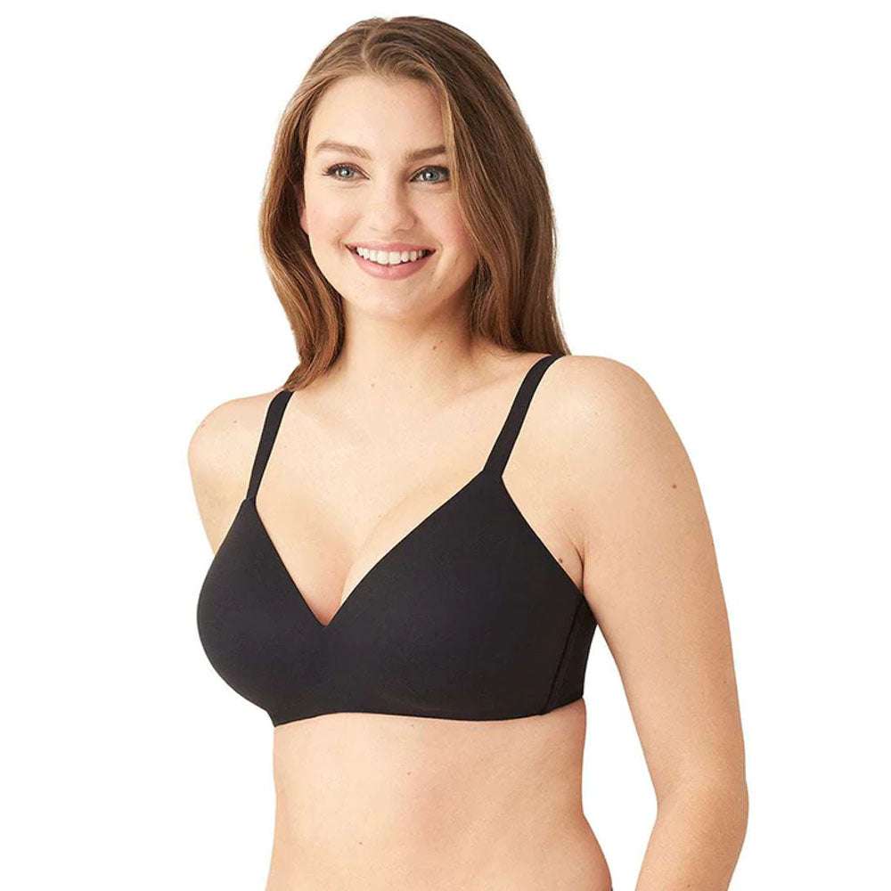 How Perfect Padded Non-wired 3/4th Cup Medium Coverage Seamless T-Shirt Bra - Black