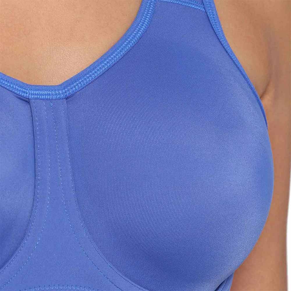 Sport Non Padded Wired Full Coverage Full Support High Intensity Sports  Bra - Dark Blue