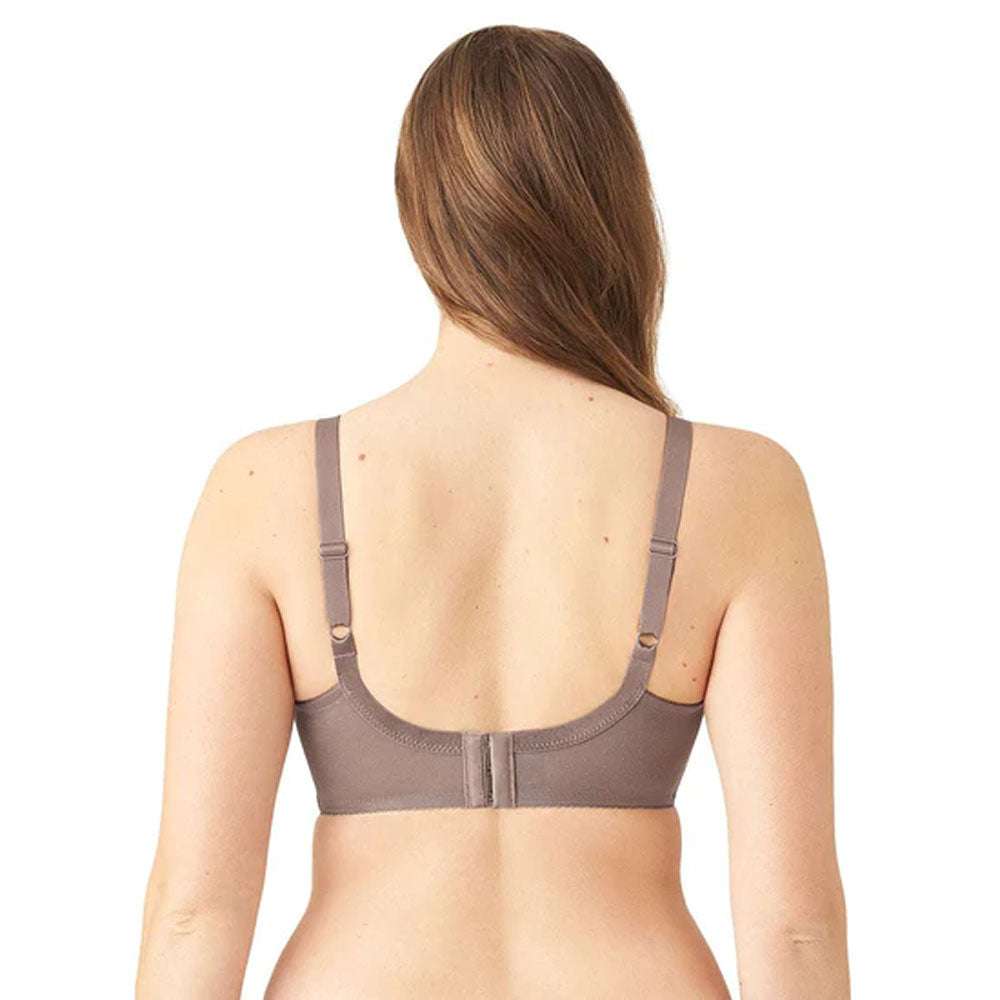 Retro Chic Non Padded Wired Full Coverage Full Support Everyday Comfort  Bra - Coffee