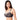Retro Chic Non Padded Wired Full Coverage Full Support Everyday Comfort  Bra - Black