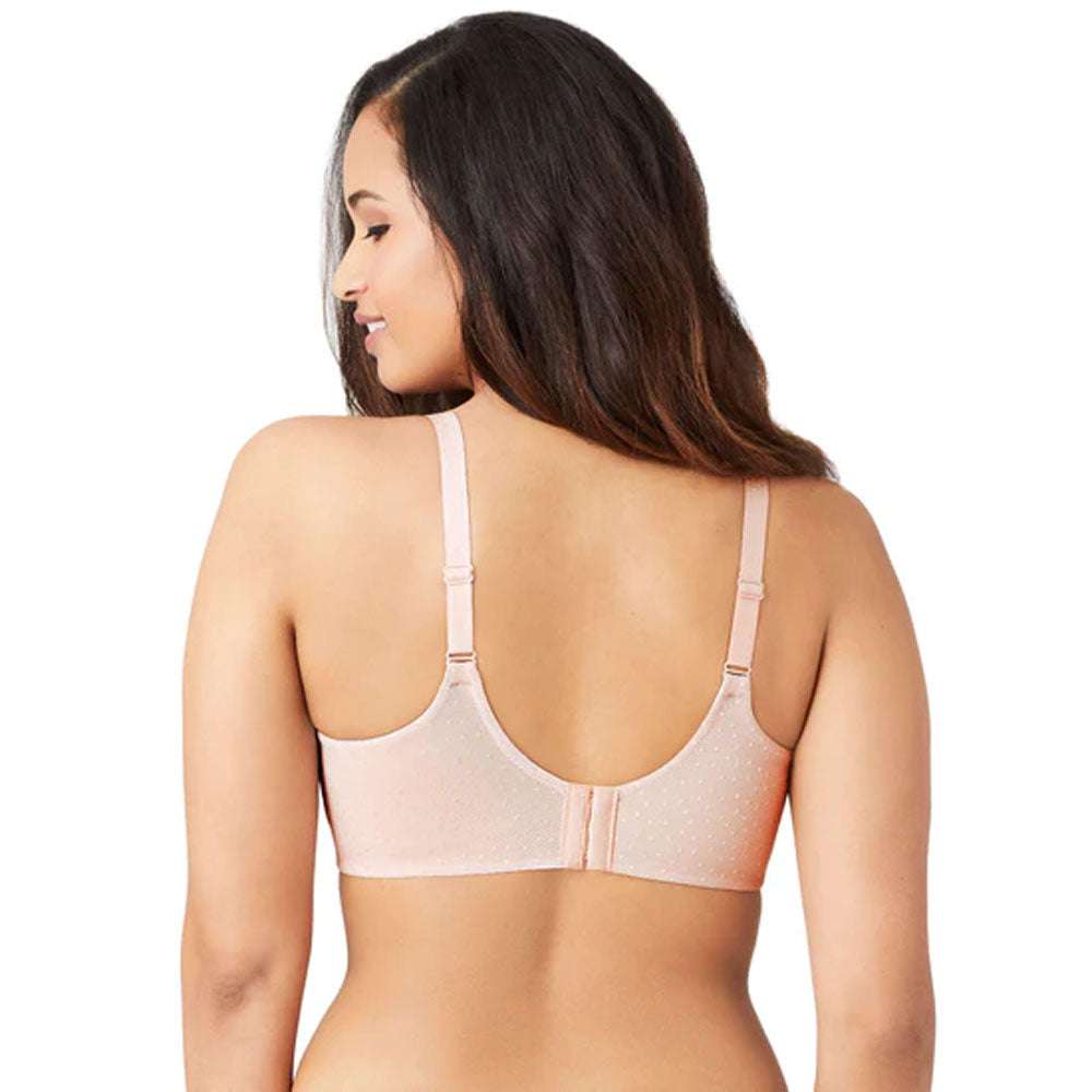 Back Appeal Non Padded Wired Full Cup Everyday Wear Plus Size Comfortable Full Support Bra - Light Pink