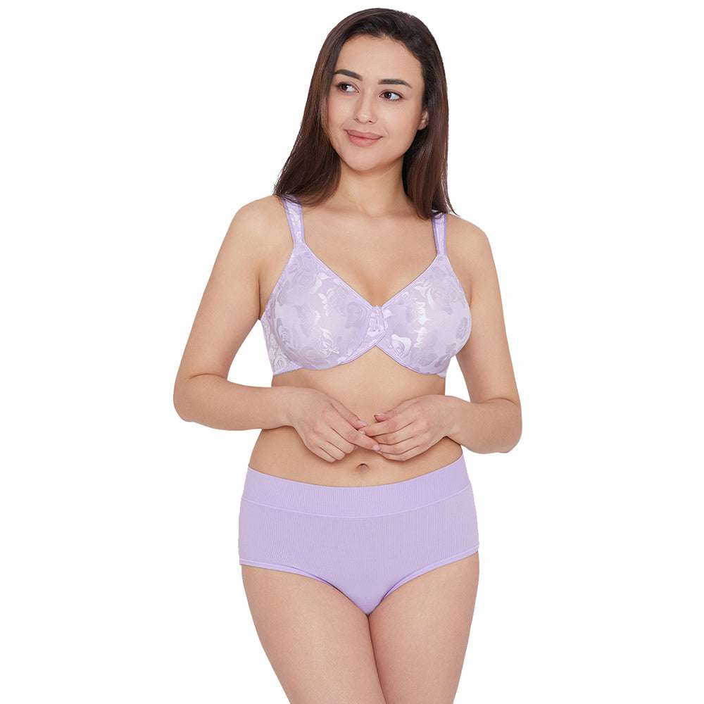 Women's Bra Non Padded Seamless Underwire Front Close Bra Plus Size  Everyday Bra (Color : Light purple, Size : 38B)