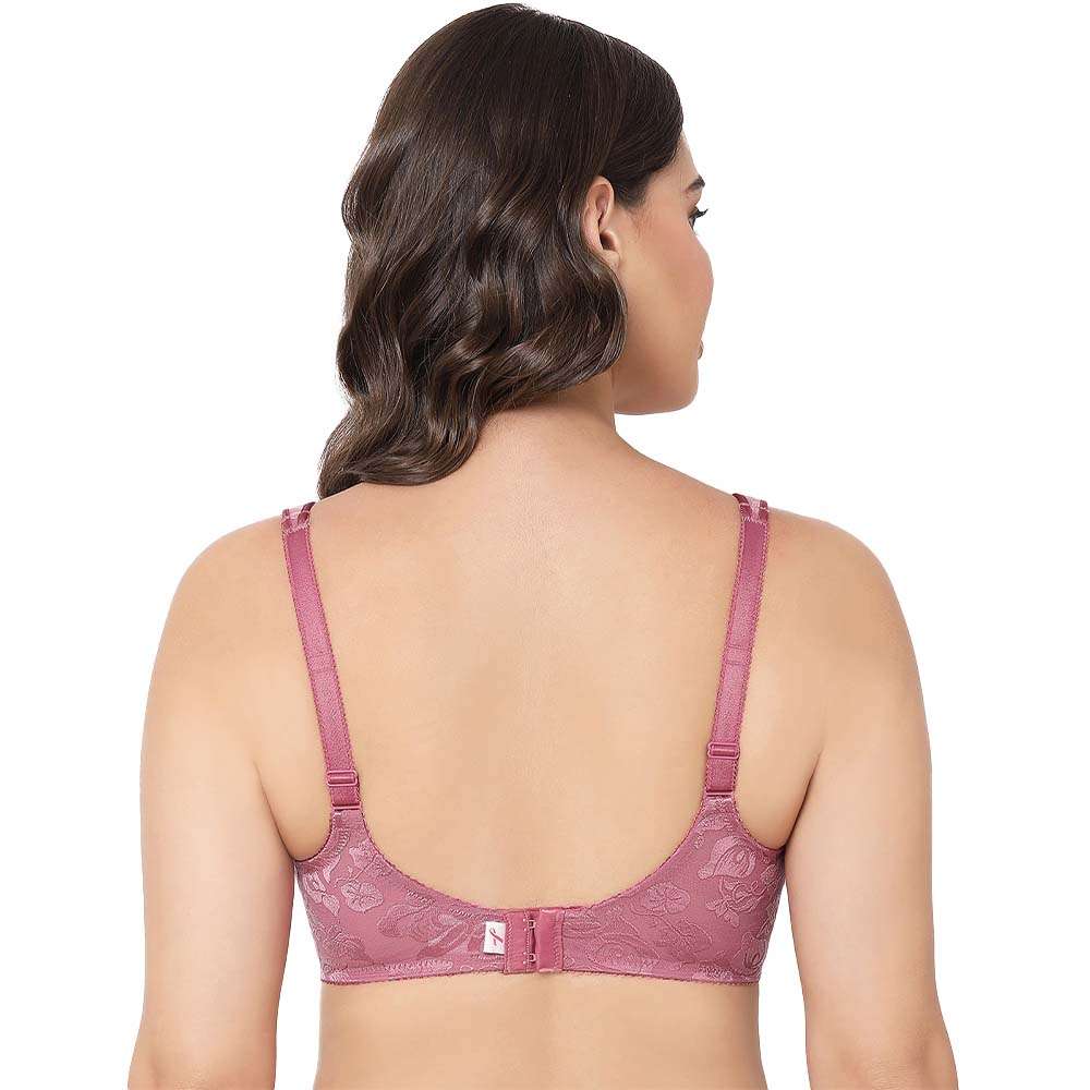 Awareness Non Padded Wired Full Coverage Full Support Plus Size Bra - Wine