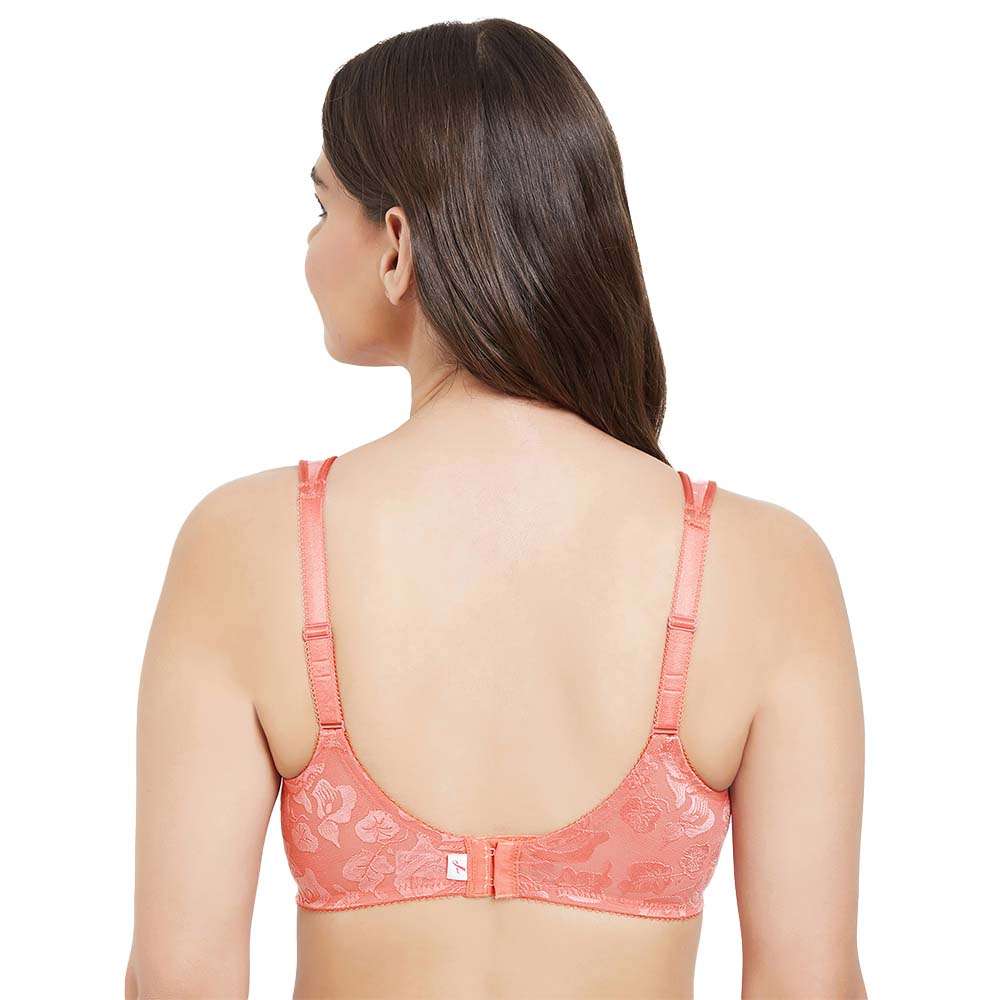Awareness Non Padded Wired Full Coverage Full Support Plus Size Bra - Peach