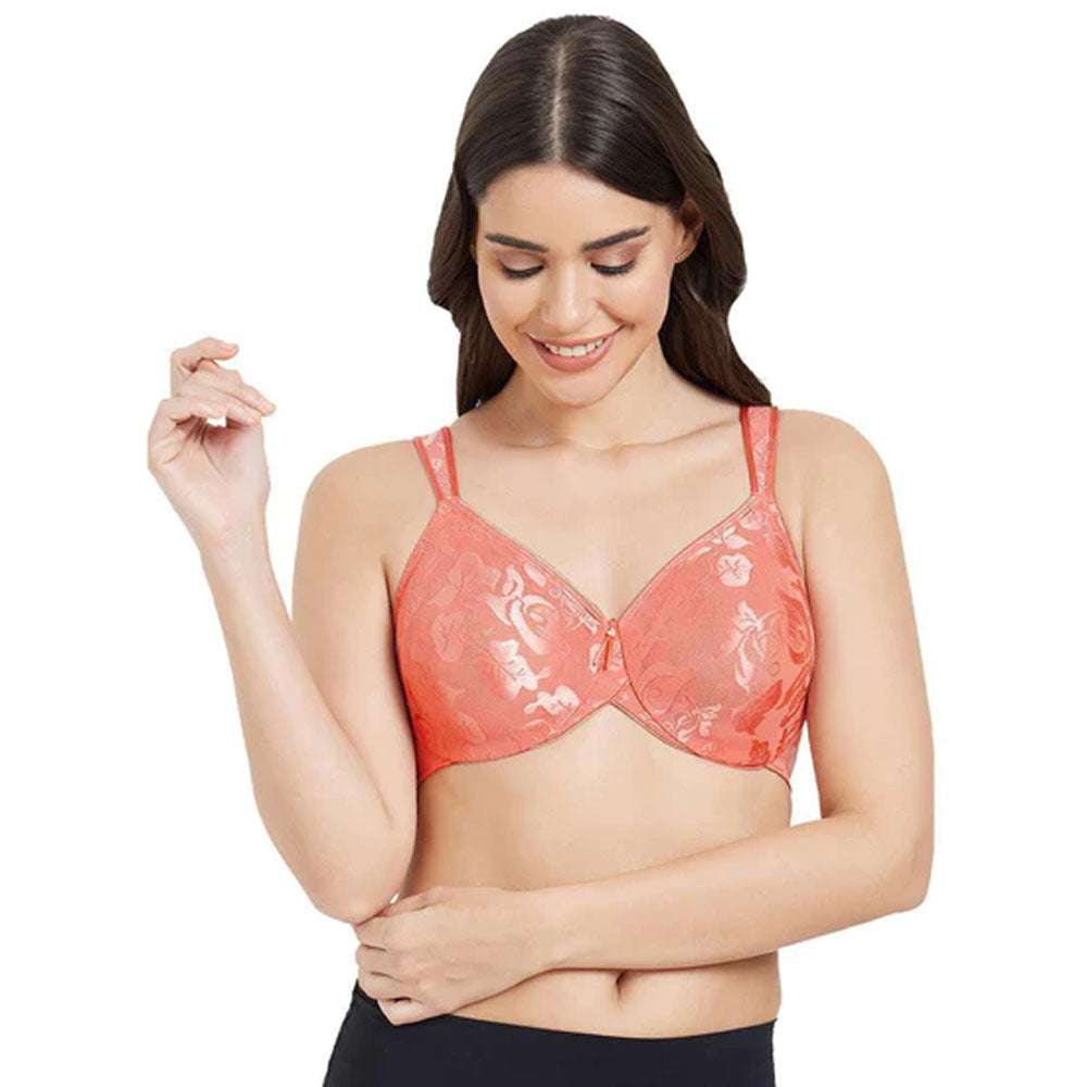 Awareness Non Padded Wired Full Coverage Full Support Plus Size Bra - Peach
