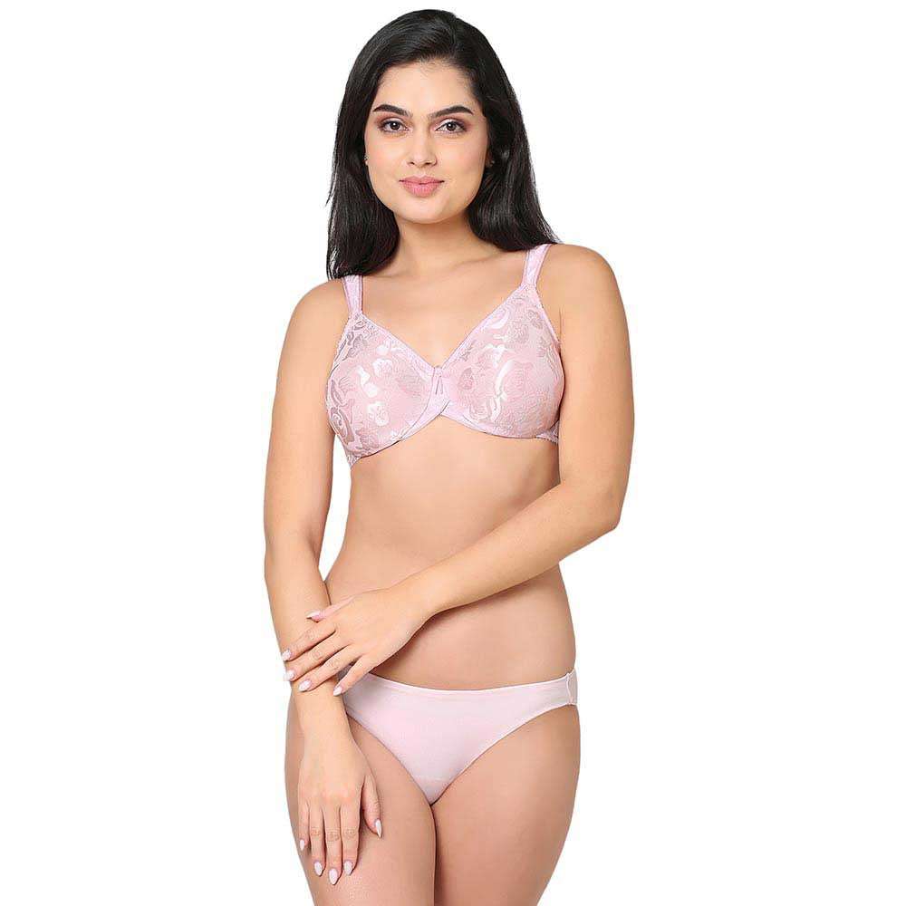 Awareness Non Padded Wired Full Coverage Full Support Plus Size Bra - Pink
