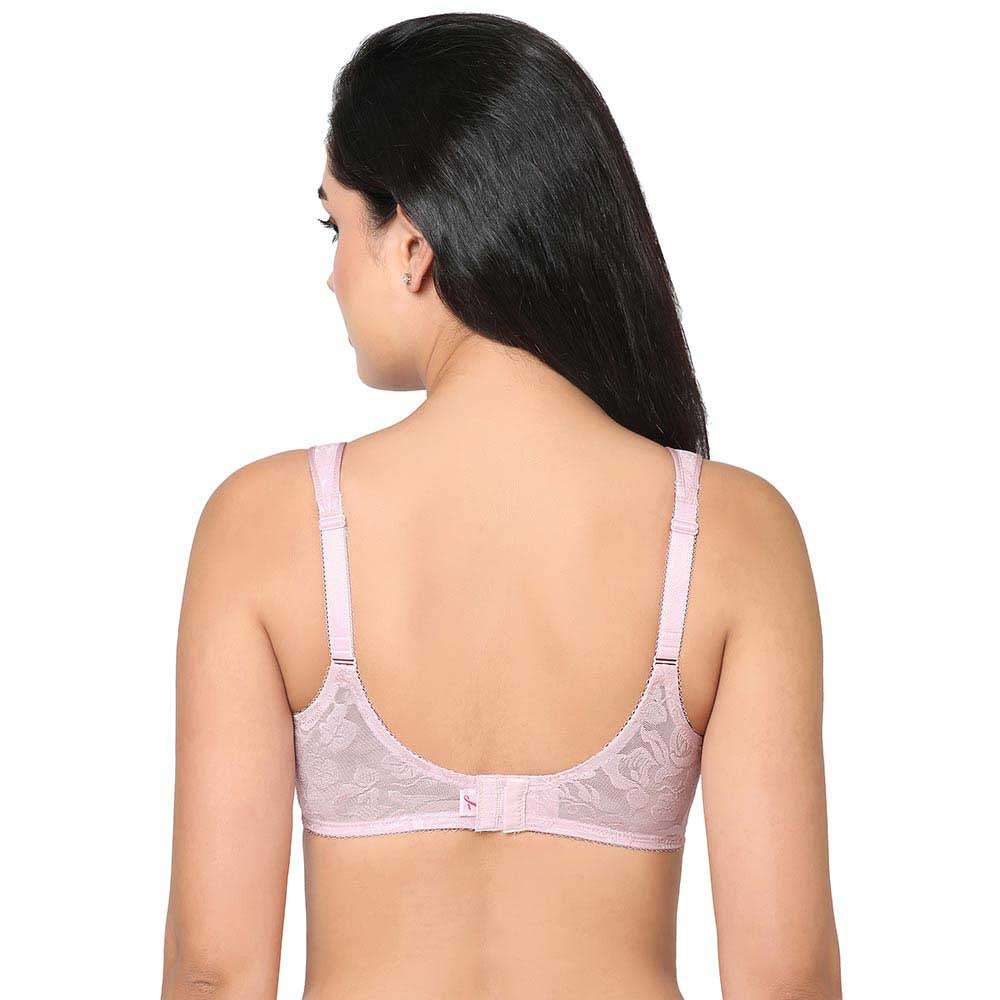 Awareness Non Padded Wired Full Coverage Full Support Plus Size Bra - Pink