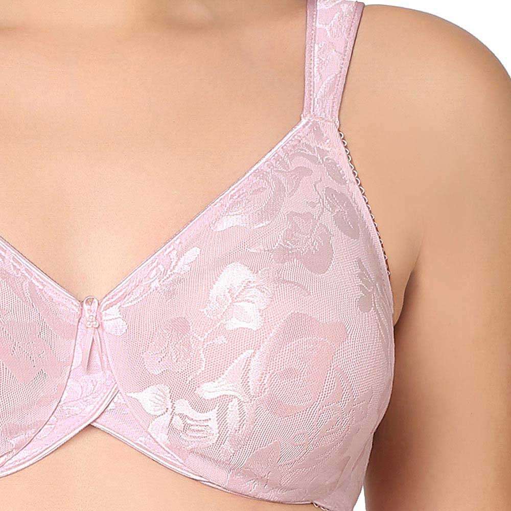 Awareness Non Padded Wired Full Coverage Full Support Plus Size Bra - Pink
