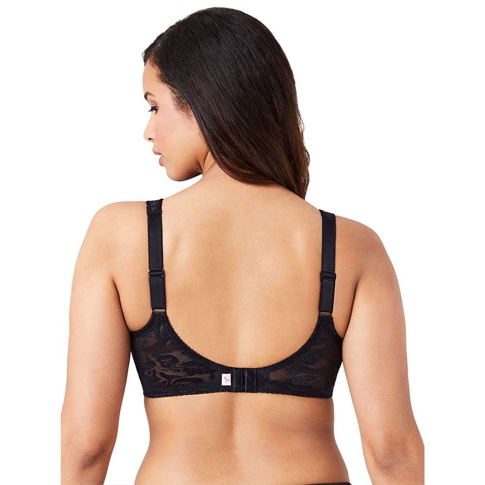 Awareness Non Padded Wired Full Coverage Full Support Plus Size Bra - Black