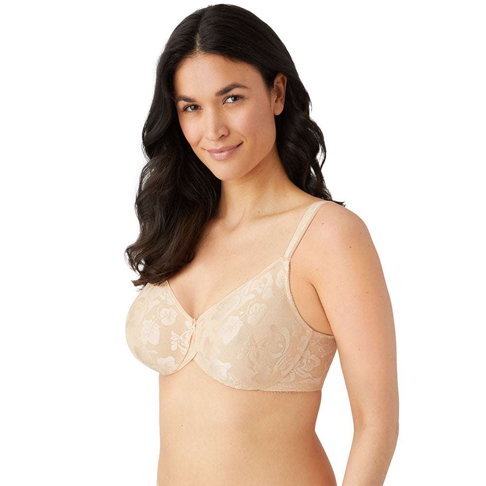 Awareness Non Padded Wired Full Coverage Full Support Plus Size Bra - Beige