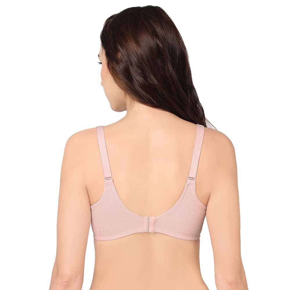 Back Appeal Minimizer Non-Padded Wired Full Coverage Full Cup Bra - Pink