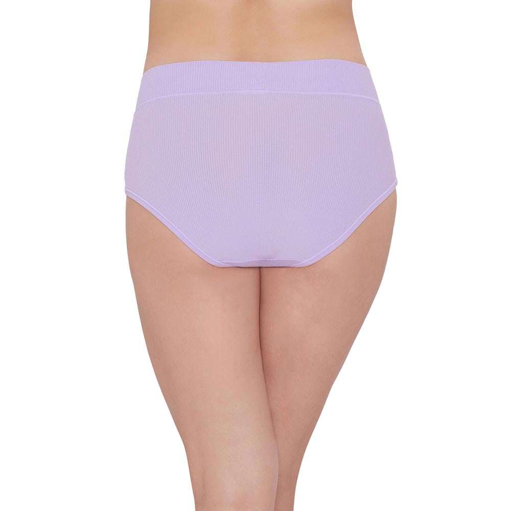 Balancing Act High Waist Full Coverage Everyday Wear Full Brief Panty - Purple